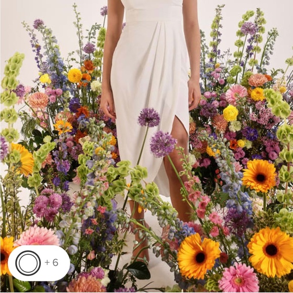 NWT lulus Reinette MIDI Dress in white size Small - Picture 3 of 5